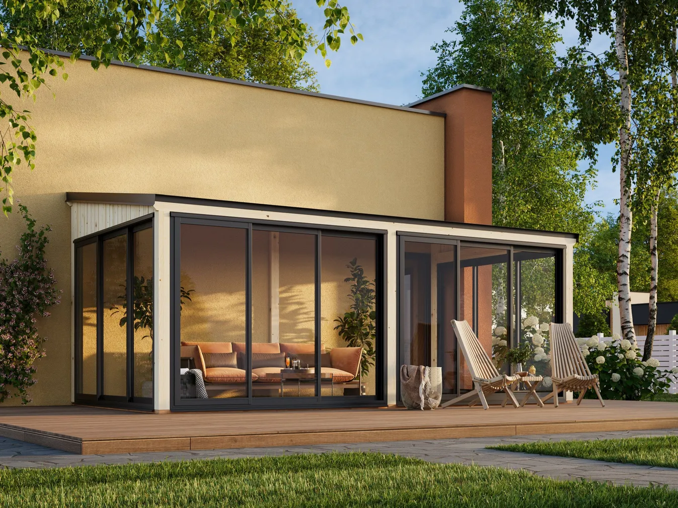 KLAASMAJA PALMAKO LUMI 11,6M² SLIDE PLUS