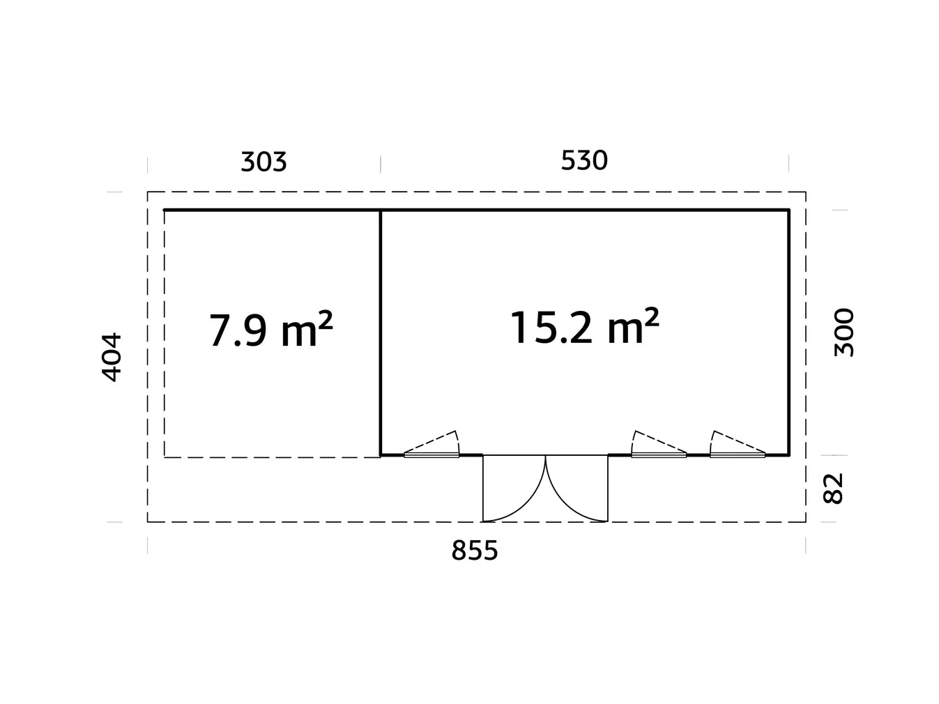 AIAMAJA PALMAKO AURELIA 15,2+7,9M²
