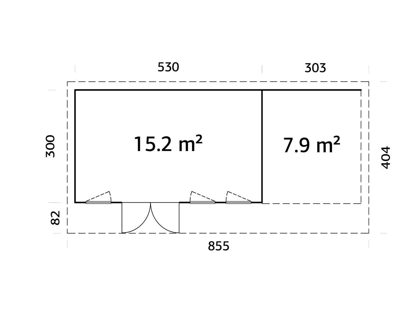 AIAMAJA PALMAKO AURELIA 15,2+7,9M²