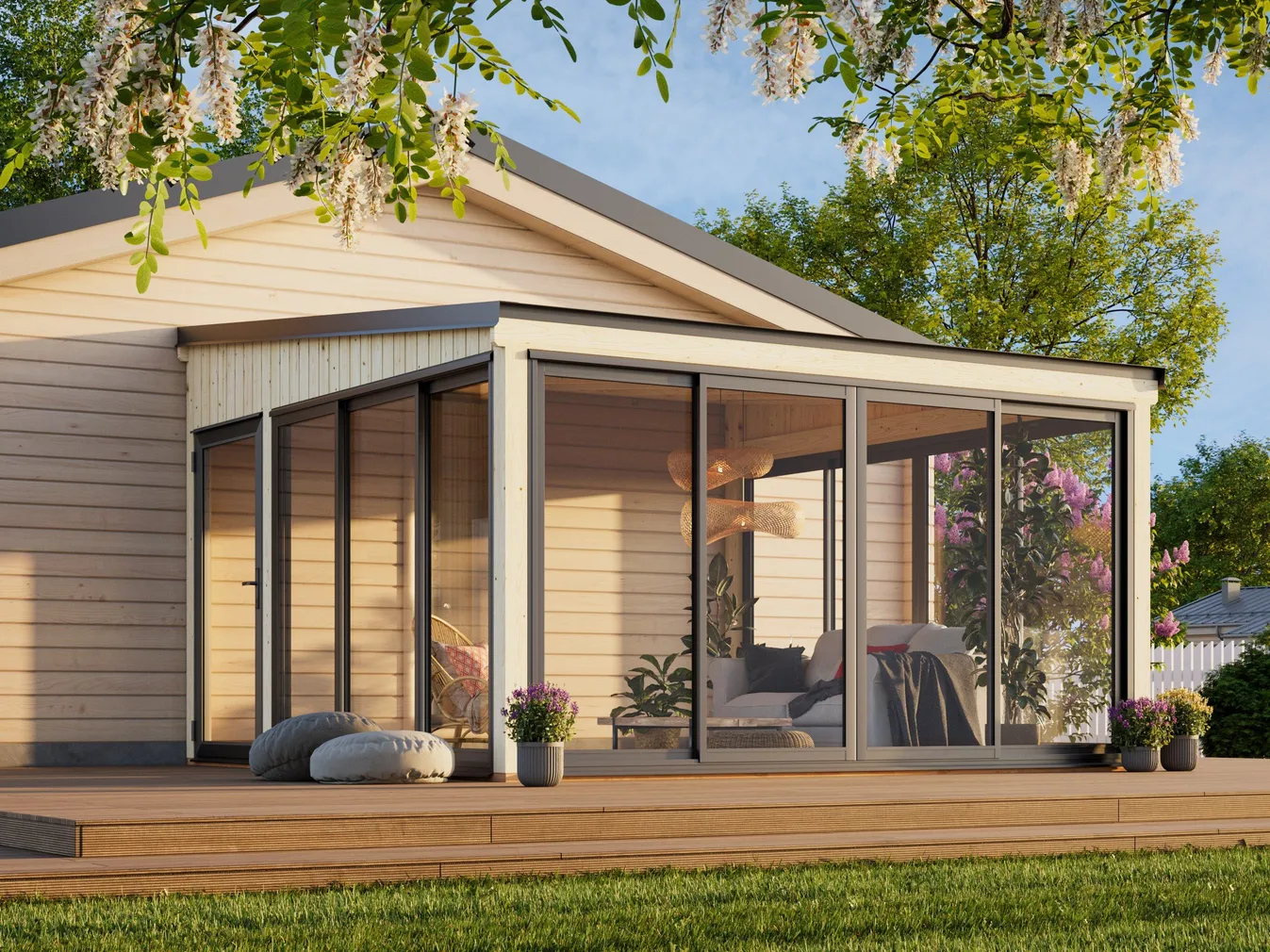 KLAASMAJA PALMAKO LUMI 16,6M² SLIDE