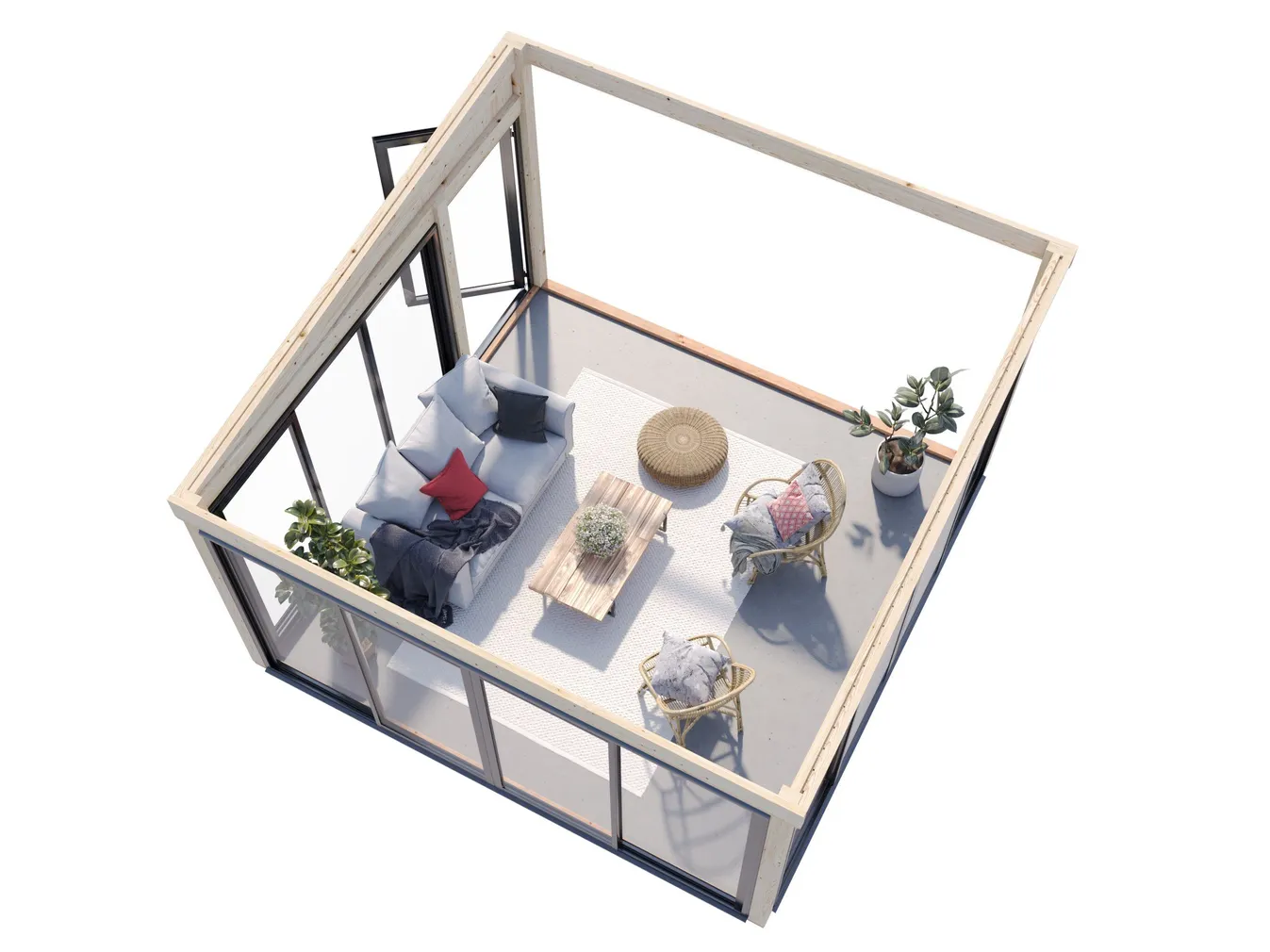 KLAASMAJA PALMAKO LUMI 16,6M² SLIDE