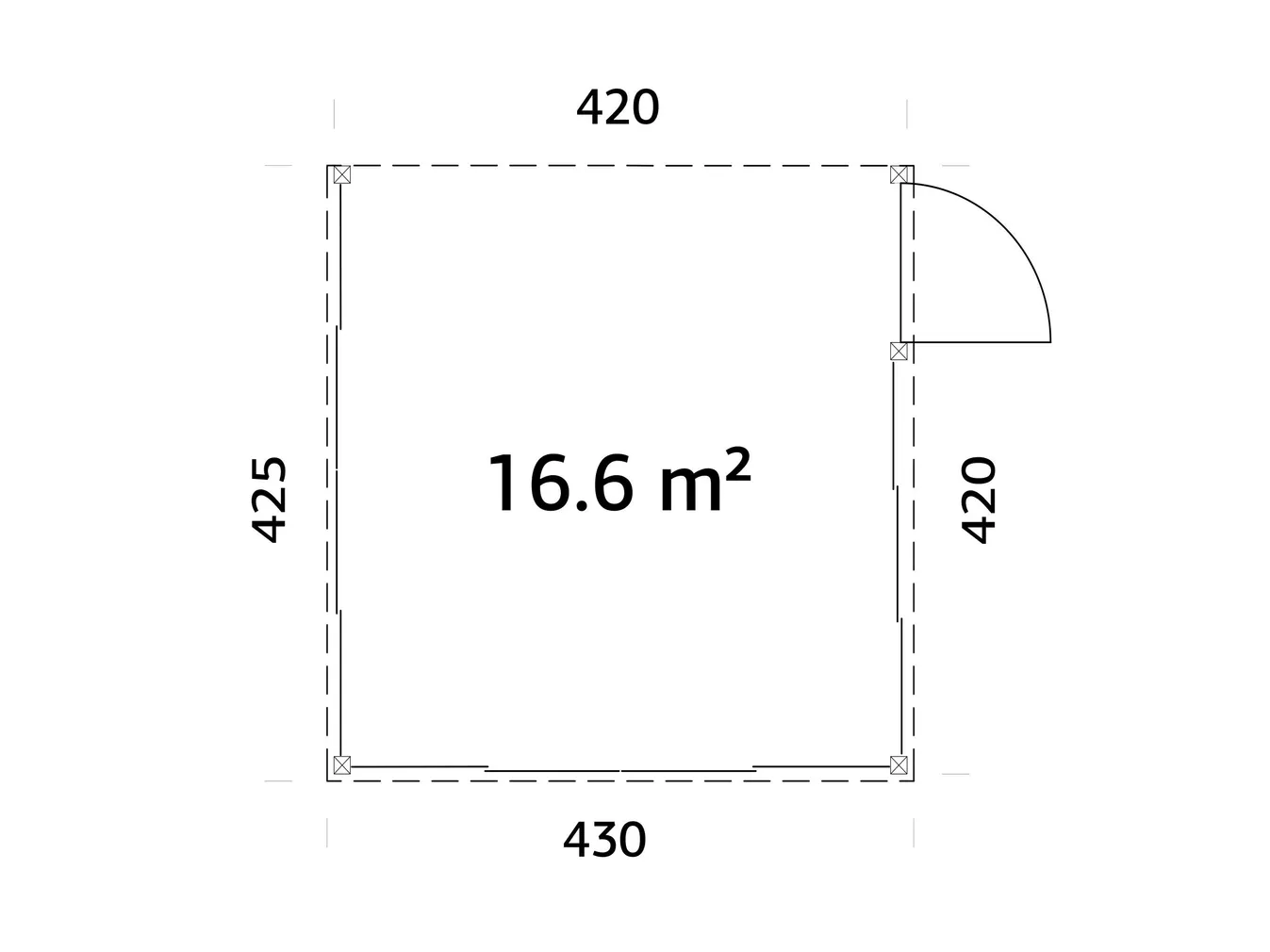KLAASMAJA PALMAKO LUMI 16,6M² SLIDE
