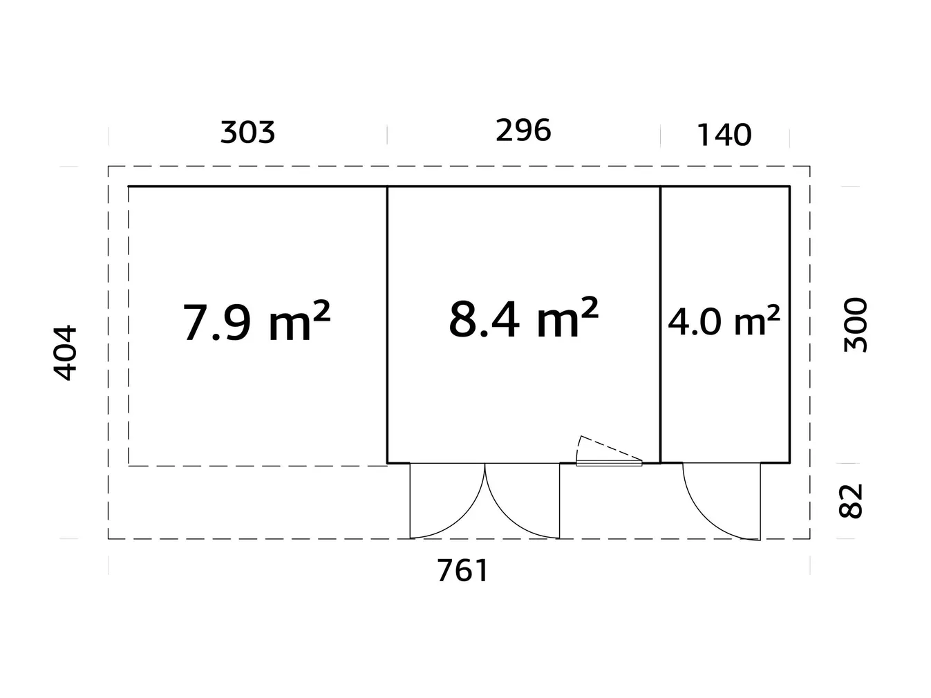 AIAMAJA PALMAKO AURELIA 12,4+7,9M²
