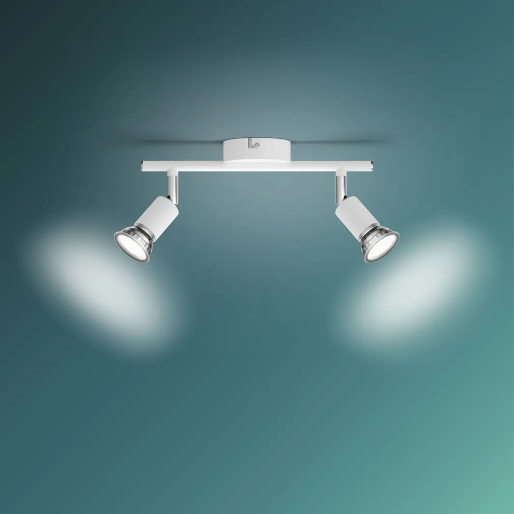 KOHTVALGUSTI LIMBALI 2X50W 230V VALGE