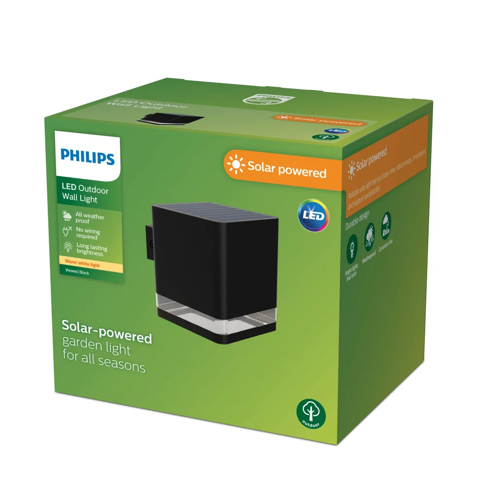 VÄLISVALGUSTI VIRONA 1.8W 2700K MUST