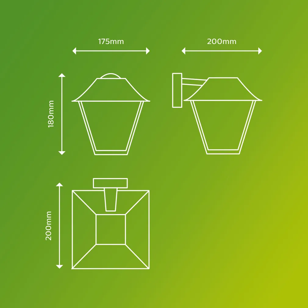 VÄLISVALGUSTI ALPENGLOW WALL 1X60W ANTRATSIIT