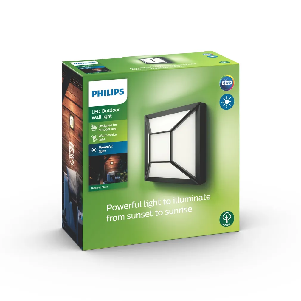 VÄLISVALGUSTI DROSERA 1X12W 176V MUST