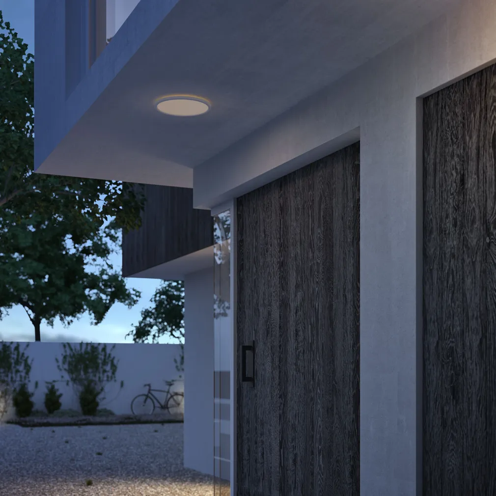 VÄLISVALGUSTI SUPERSLIM CEILING 15W 2700K IP54 VALGE