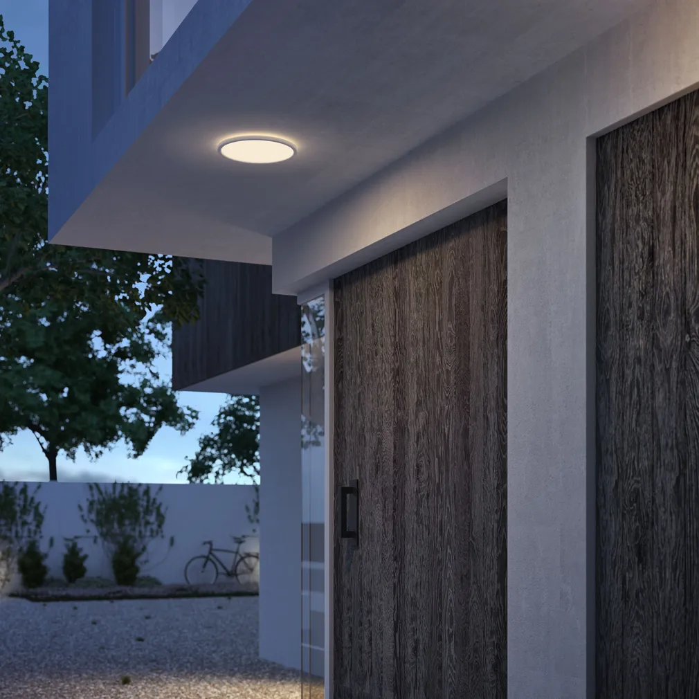 VÄLISVALGUSTI SUPERSLIM CEILING 15W 2700K IP54 VALGE