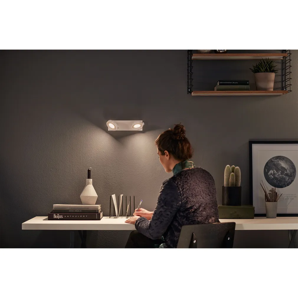 KOHTVALGUSTI CLOCKWORK 2X4.5W SELV VALGE