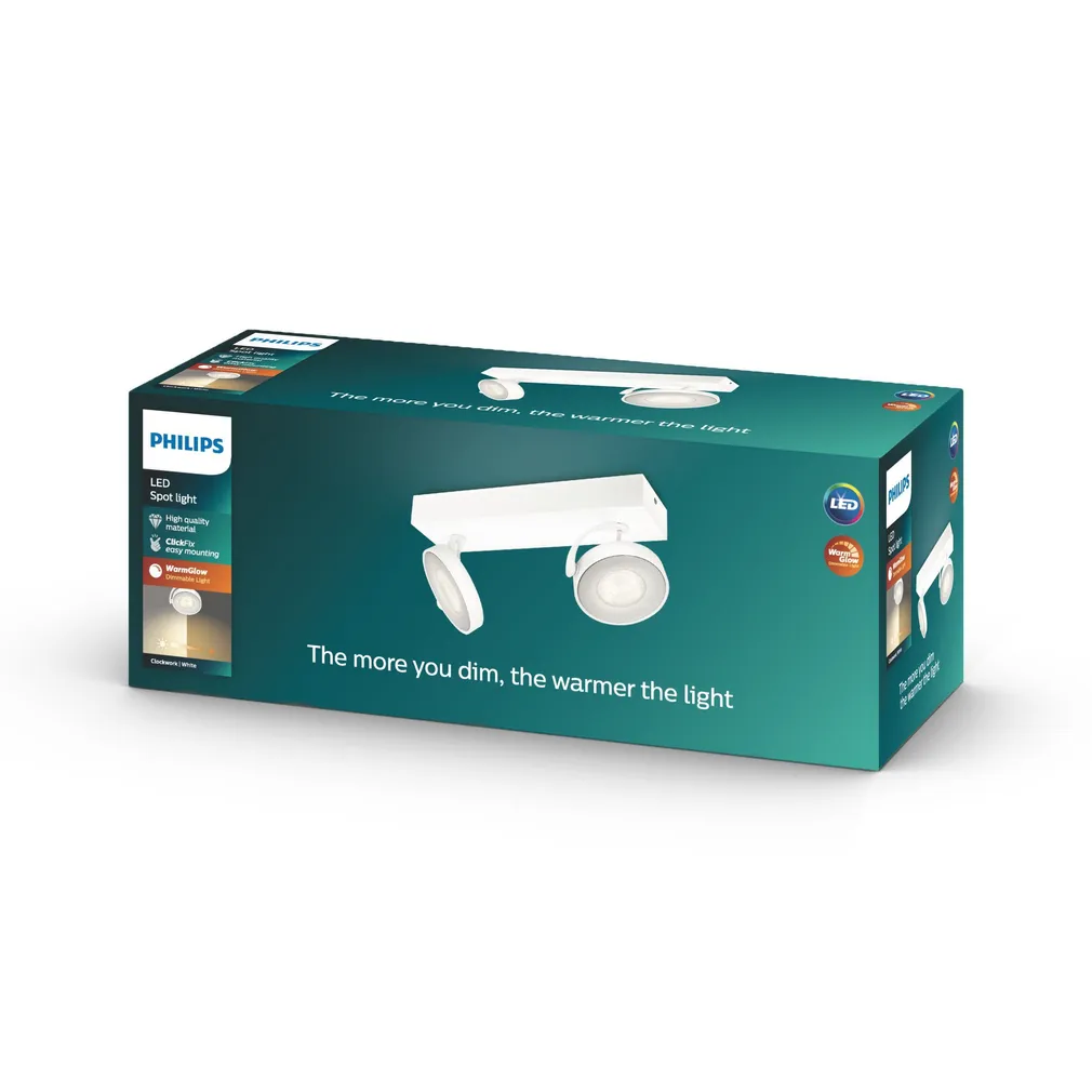 KOHTVALGUSTI CLOCKWORK 2X4.5W SELV VALGE