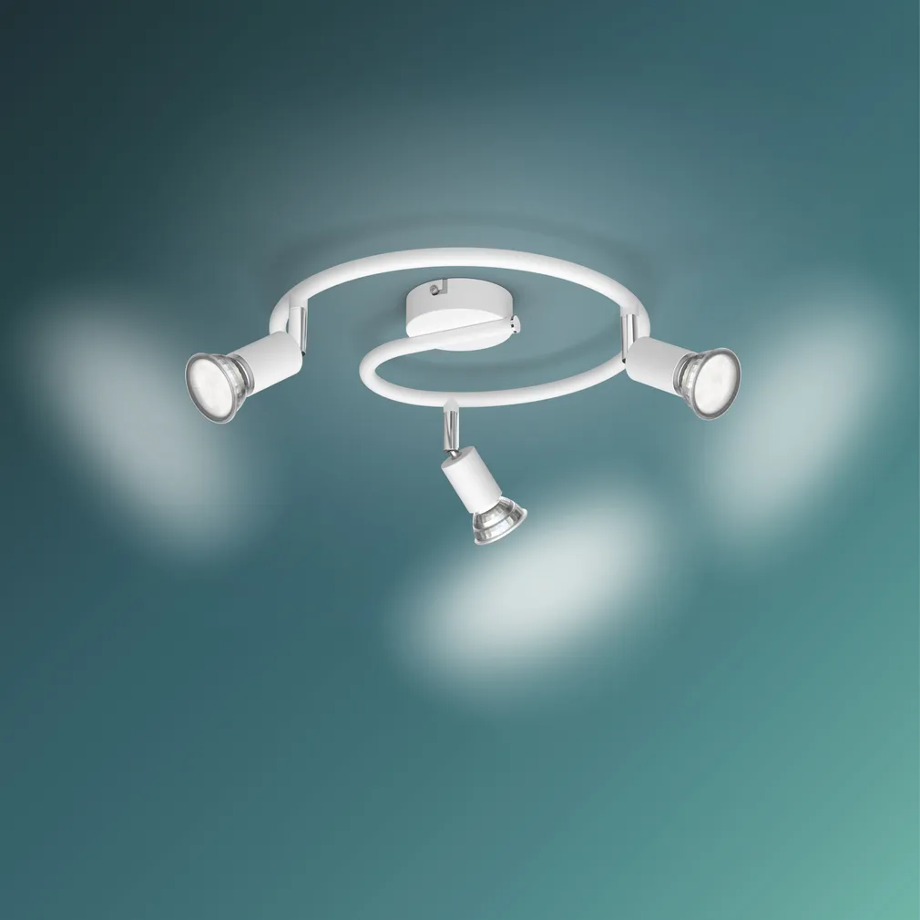 KOHTVALGUSTI LIMBALI SPIRAAL 3X50W 230V VALGE