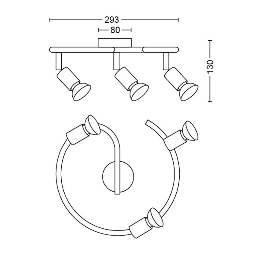 KOHTVALGUSTI LIMBALI SPIRAAL 3X50W 230V MUST
