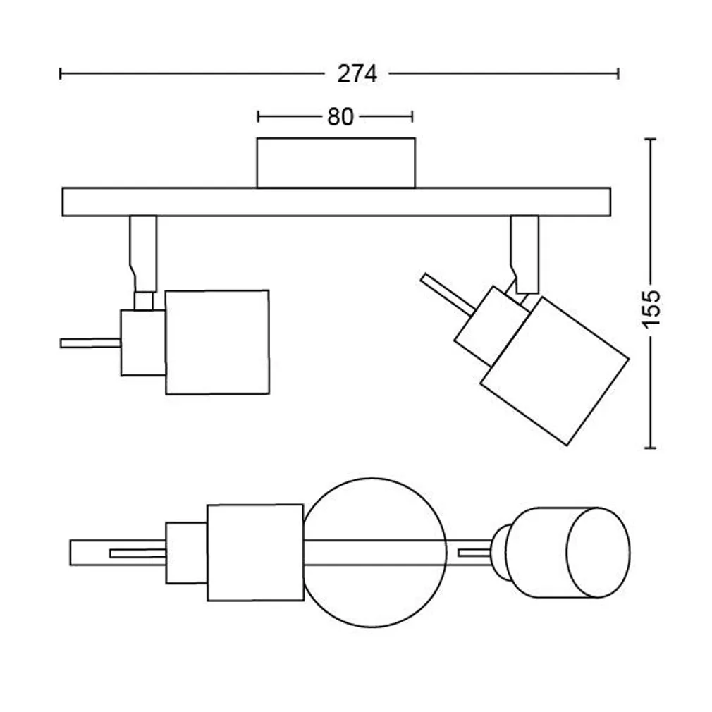 KOHTVALGUSTI MERANTI 2X35W 230V VALGE