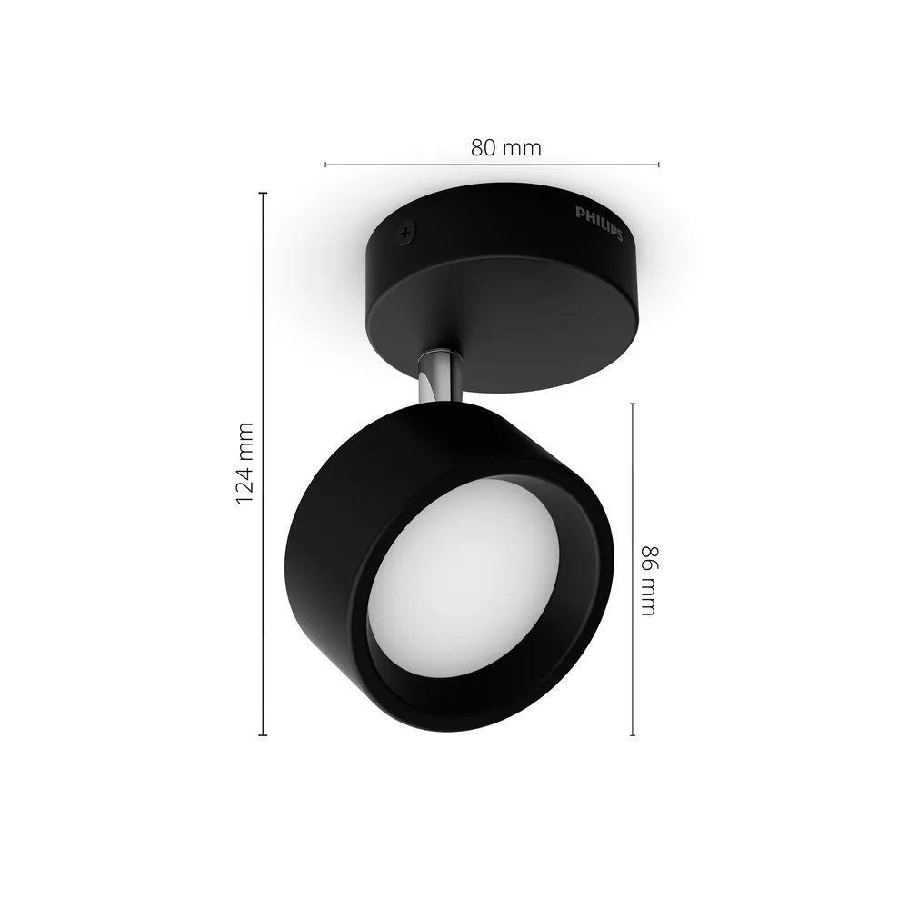 KOHTVALGUSTI BRACIA SPOT 1X5.5W 2700K MUST