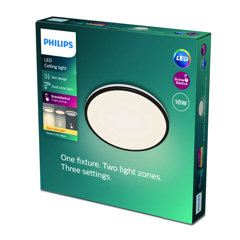 LAEVALUSTI OZZIET CL570 SS 18W 2700K MUST