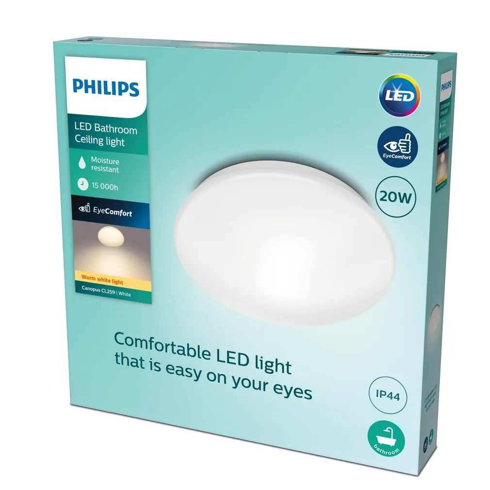 LAEVALGUSTI CANOPUS CL259 20W 2700K IP44 VALGE