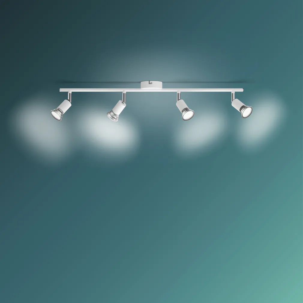 KOHTVALGUSTI LIMBALI 4X50W 230V VALGE