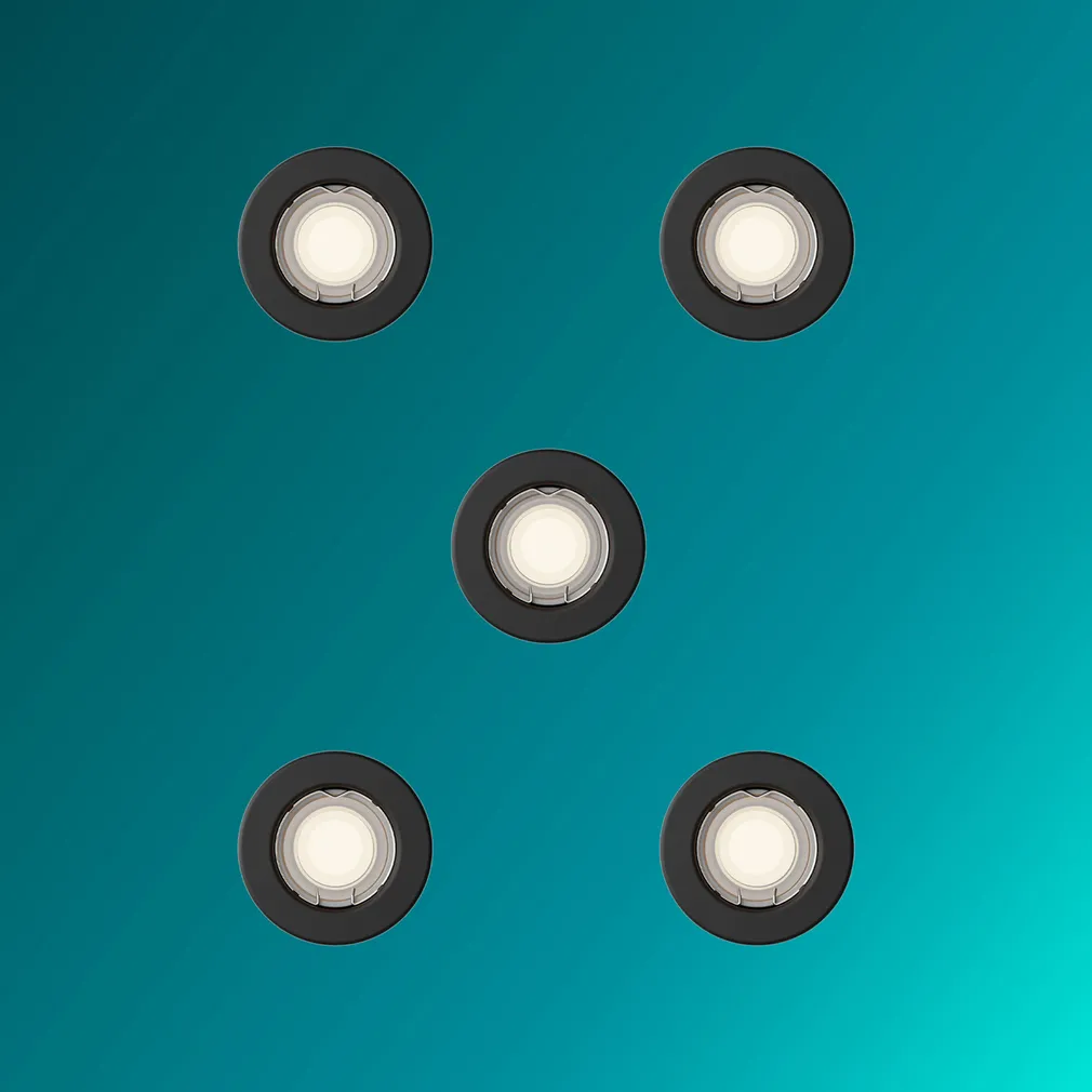 ALLVALGUSTI PERIDOT 7W SÜVISTATAV KOMPLEKT 5TK MUST