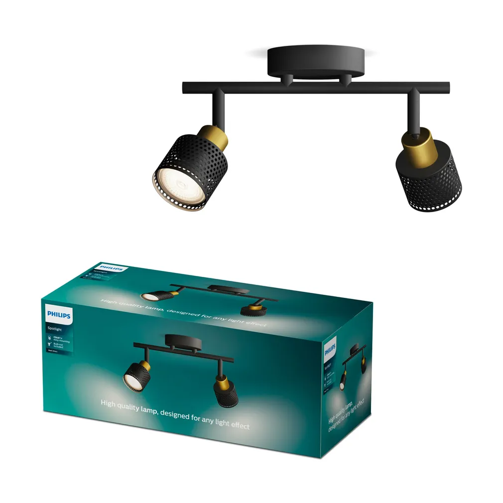 KOHTVALGUSTI NIALL SPOT 2X35W MUST-MESSING