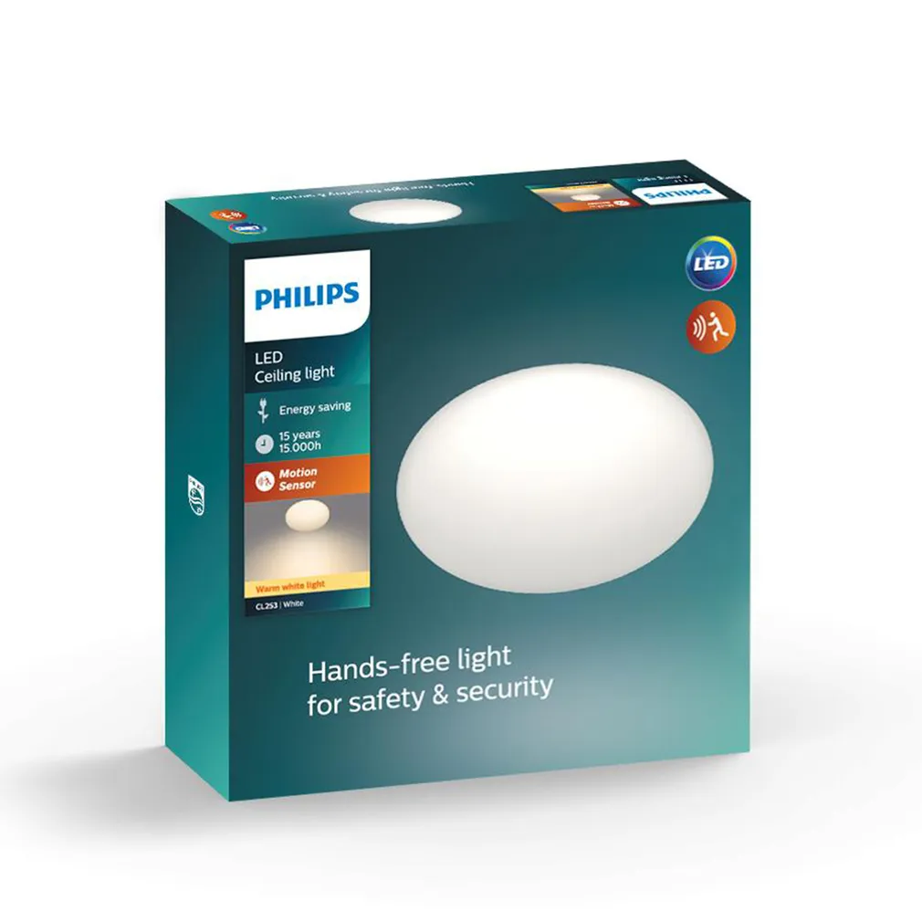 LAEVALGUSTI SHAN CL253 12W 2700K LIIKUMISANDURIGA VALGE