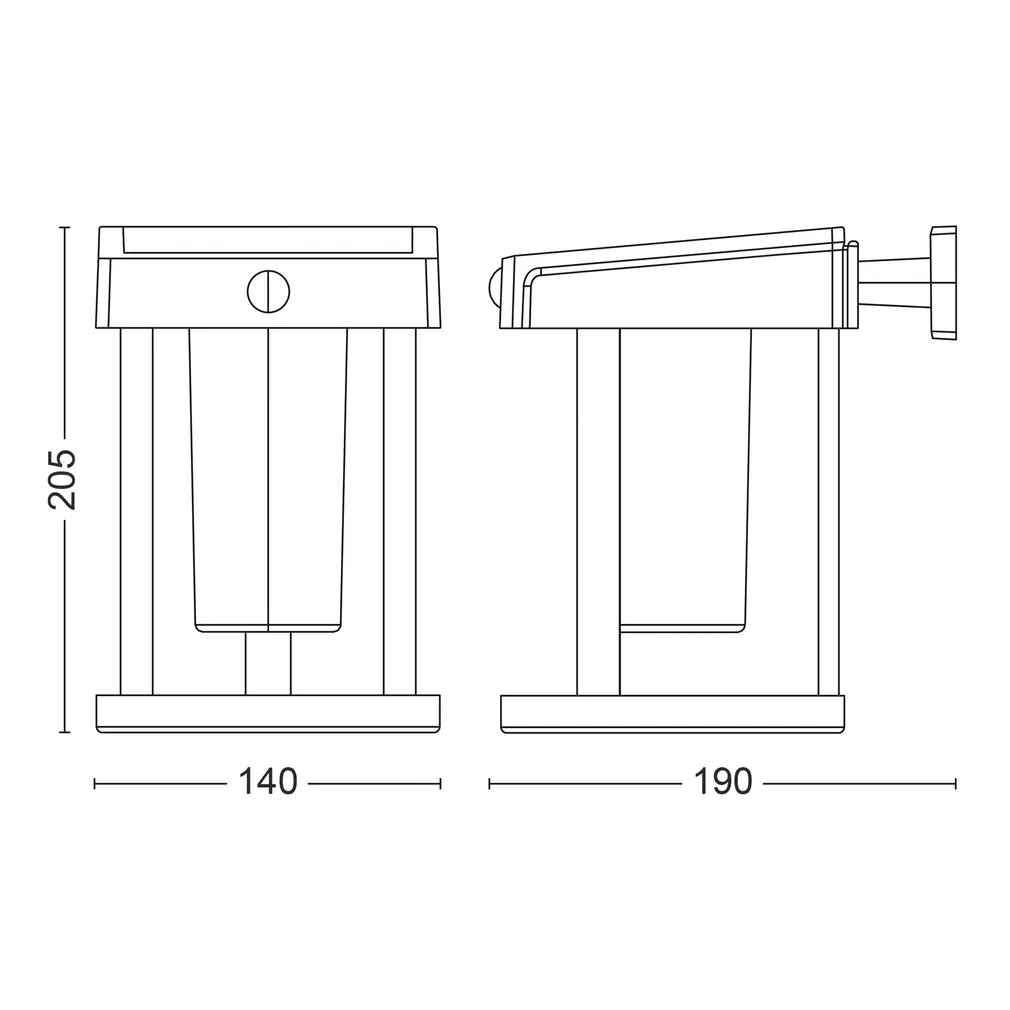 VÄLISVALGUSTI CAMILL SR 1.4W 3000K FR IR MUST