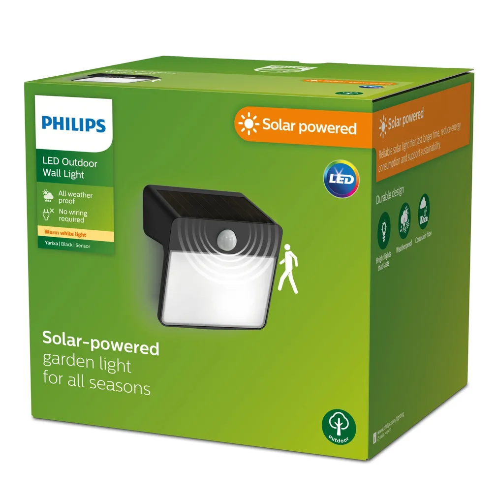 VÄLISVALGUSTI YARIXA SR 2.2W 2700K IR MUST