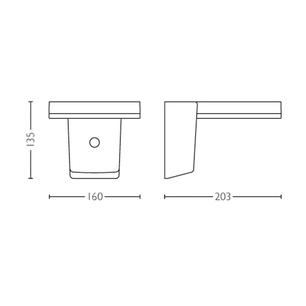 VÄLISVALGUSTI ZONAL SR 1.3W 3000K IR MUST