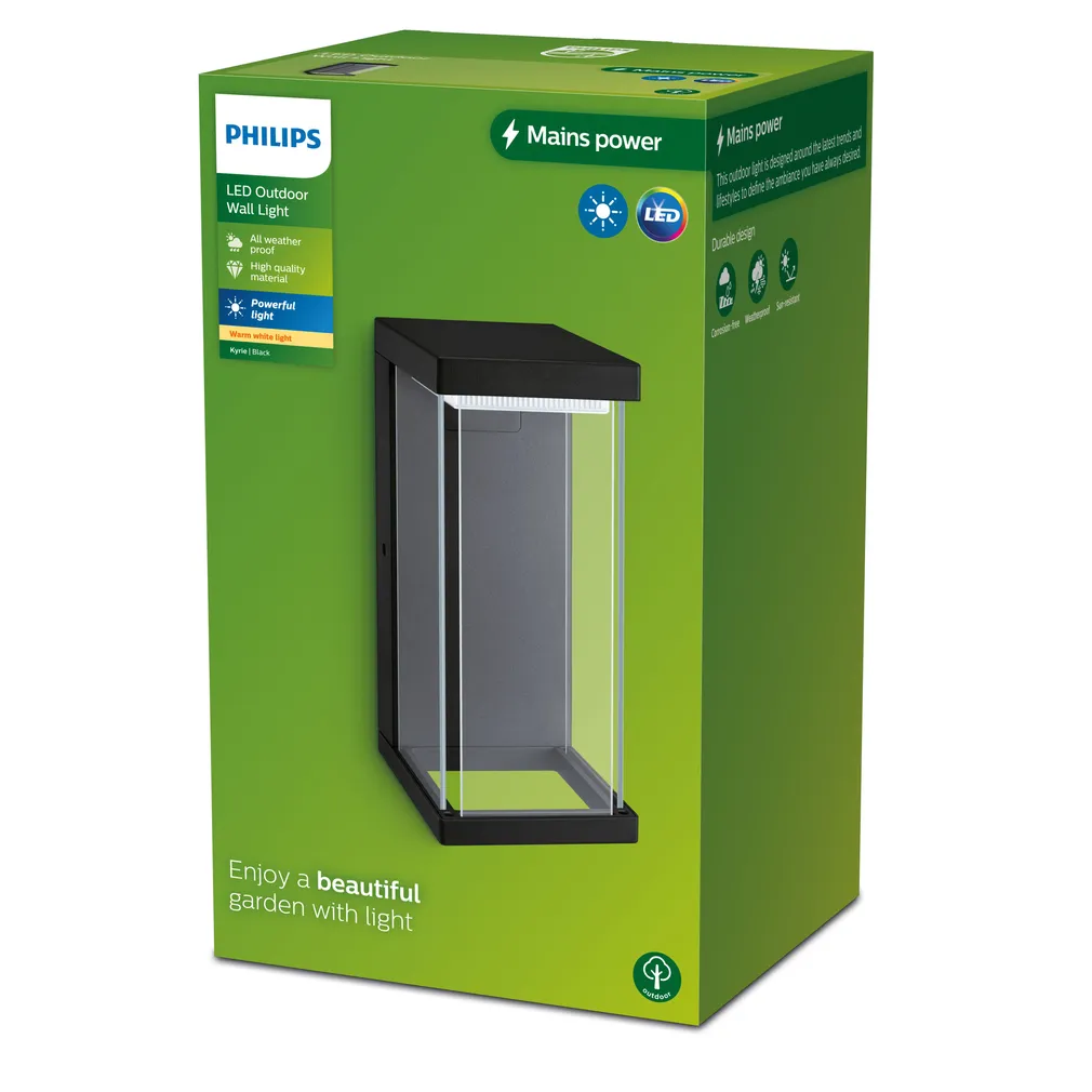 VÄLISVALGUSTI KYRIE 12W 2700K MUST