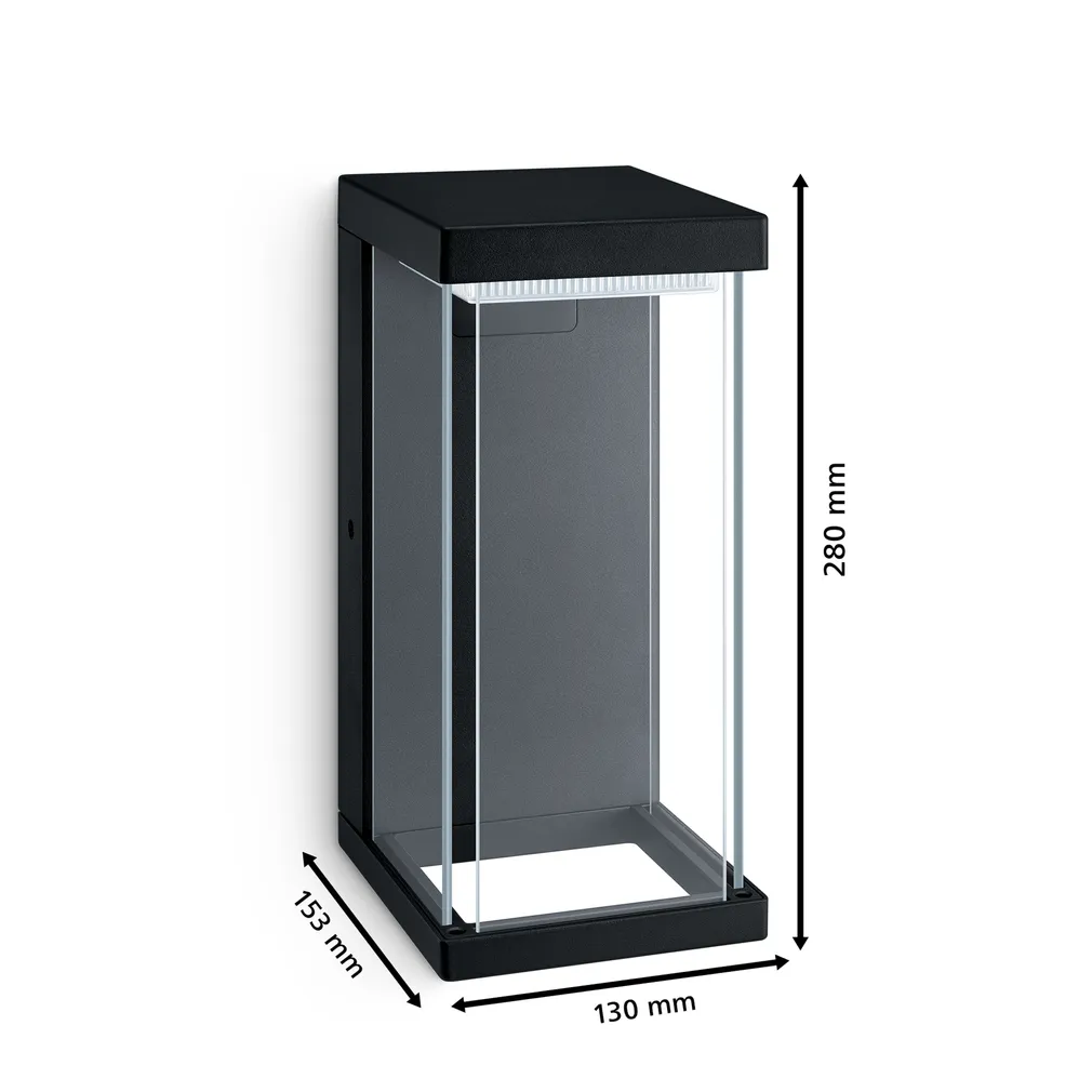 VÄLISVALGUSTI KYRIE 12W 2700K MUST
