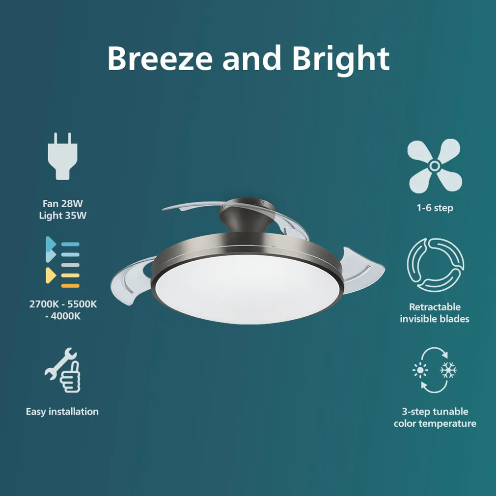 LAELAMP ATLAS DC 28W+35W NIKKEL