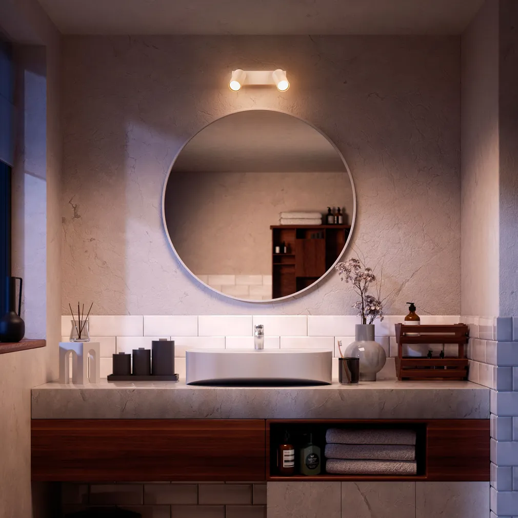 KOHTVALGUSTI KOSIPO SPOT 2X5W IP44 VALGE