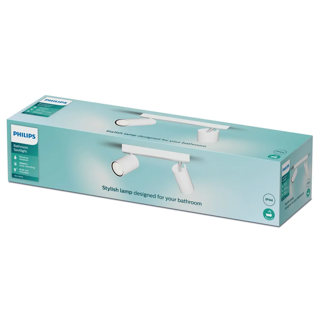 KOHTVALGUSTI KOSIPO SPOT 2X5W IP44 VALGE