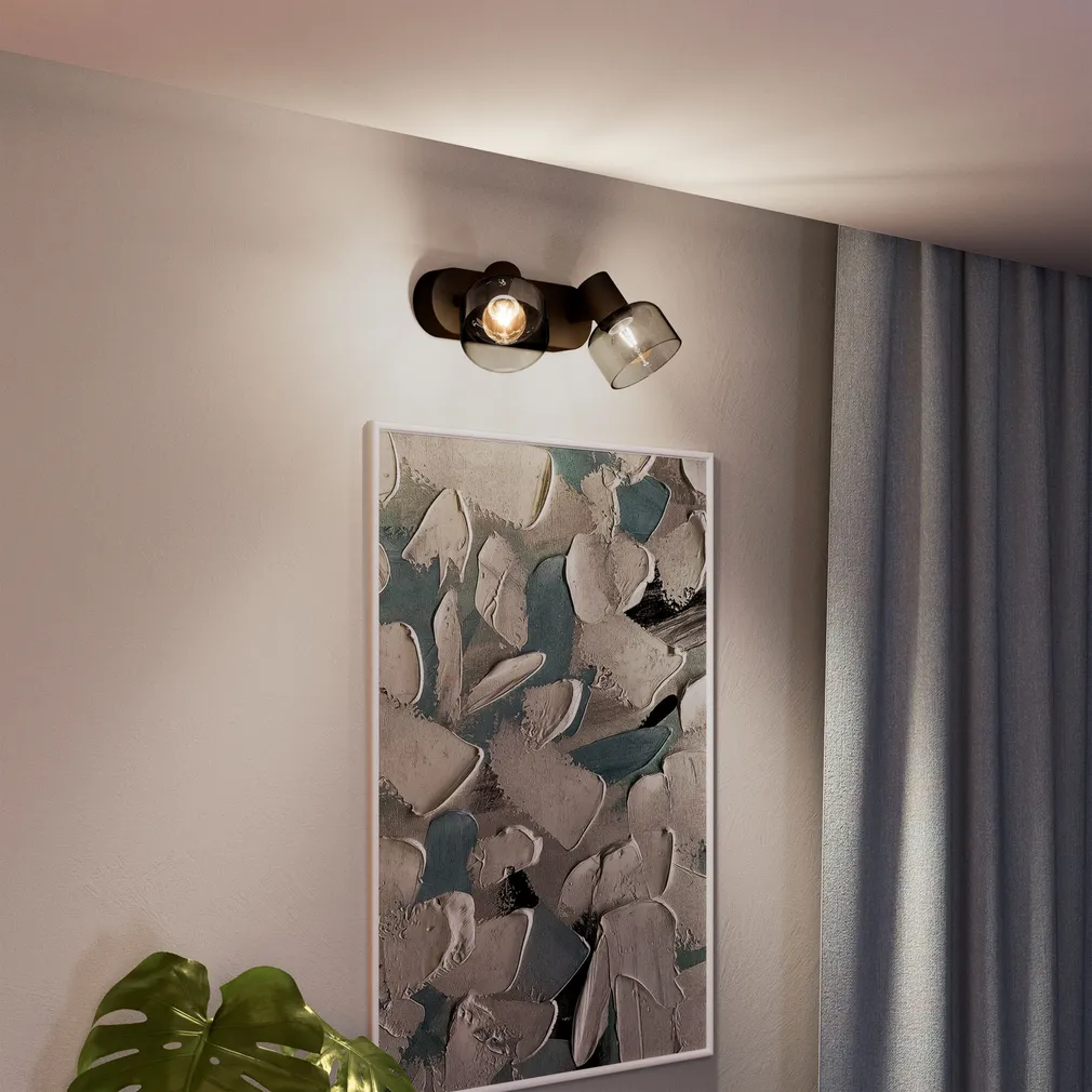 KOHTVALGUSTI SLEET SPOT 2X25W MUST