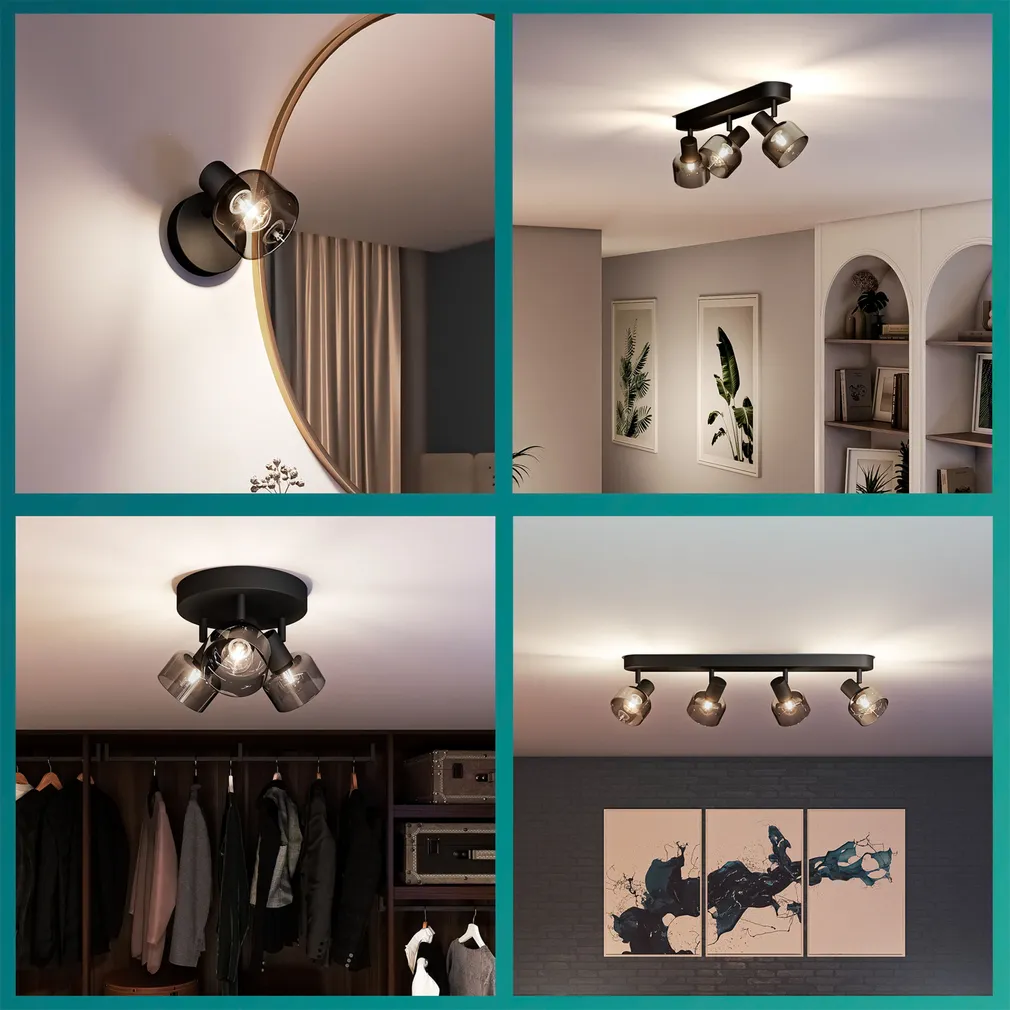 KOHTVALGUSTI SLEET SPOT 2X25W MUST