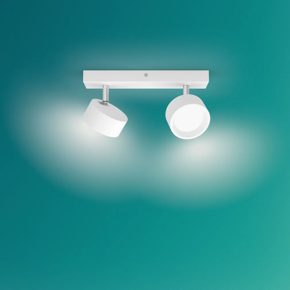 KOHTVALGUSTI BRACIA SPOT 2X5.5W 2700K VALGE