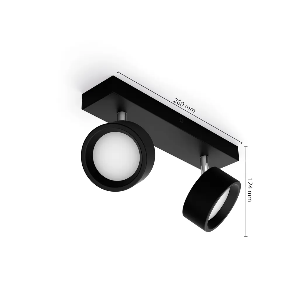 KOHTVALGUSTI BRACIA SPOT 2X5.5W 2700K MUST