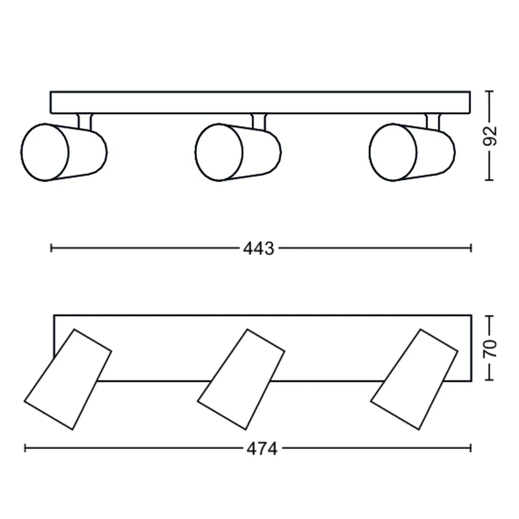 KOHTVALGUSTI PAISLEY 3XNW 230V VALGE
