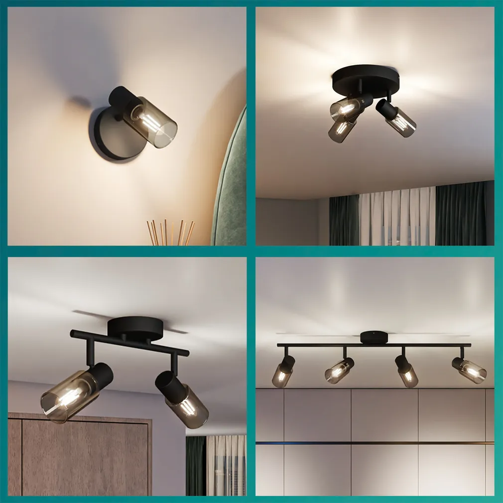 KOHTVALGUSTI PALMS SPOT 3X25W MUST