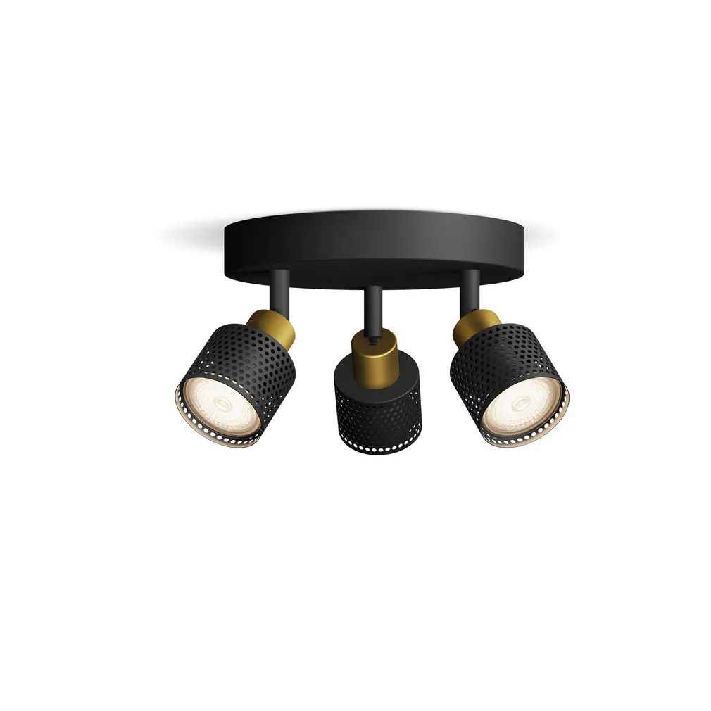 KOHTVALGUSTI NIALL SPOT 3X35W ÜMMARGUNE MUST-MESSING