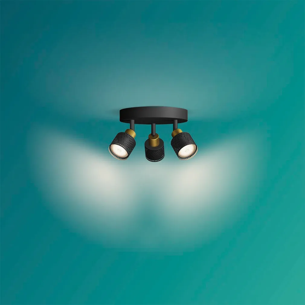 KOHTVALGUSTI NIALL SPOT 3X35W ÜMMARGUNE MUST-MESSING