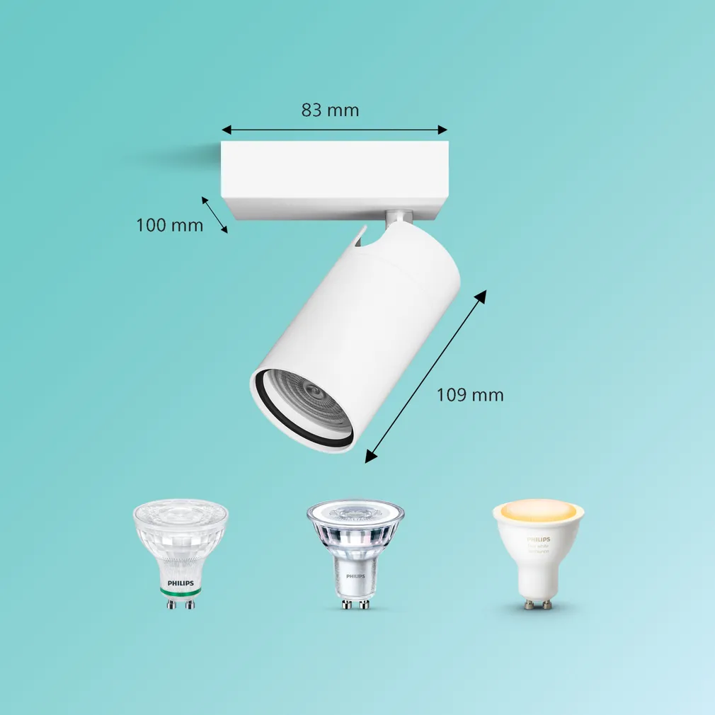 KOHTVALGUSTI KOSIPO SPOT 5W IP44 VALGE