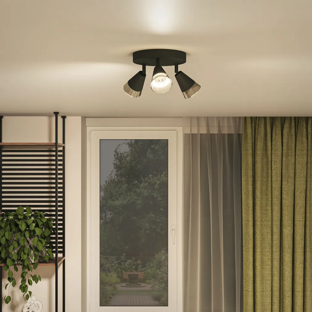 KOHTVALGUSTI CLEFT SPOT 3X35W ÜMMARGUNE MUST