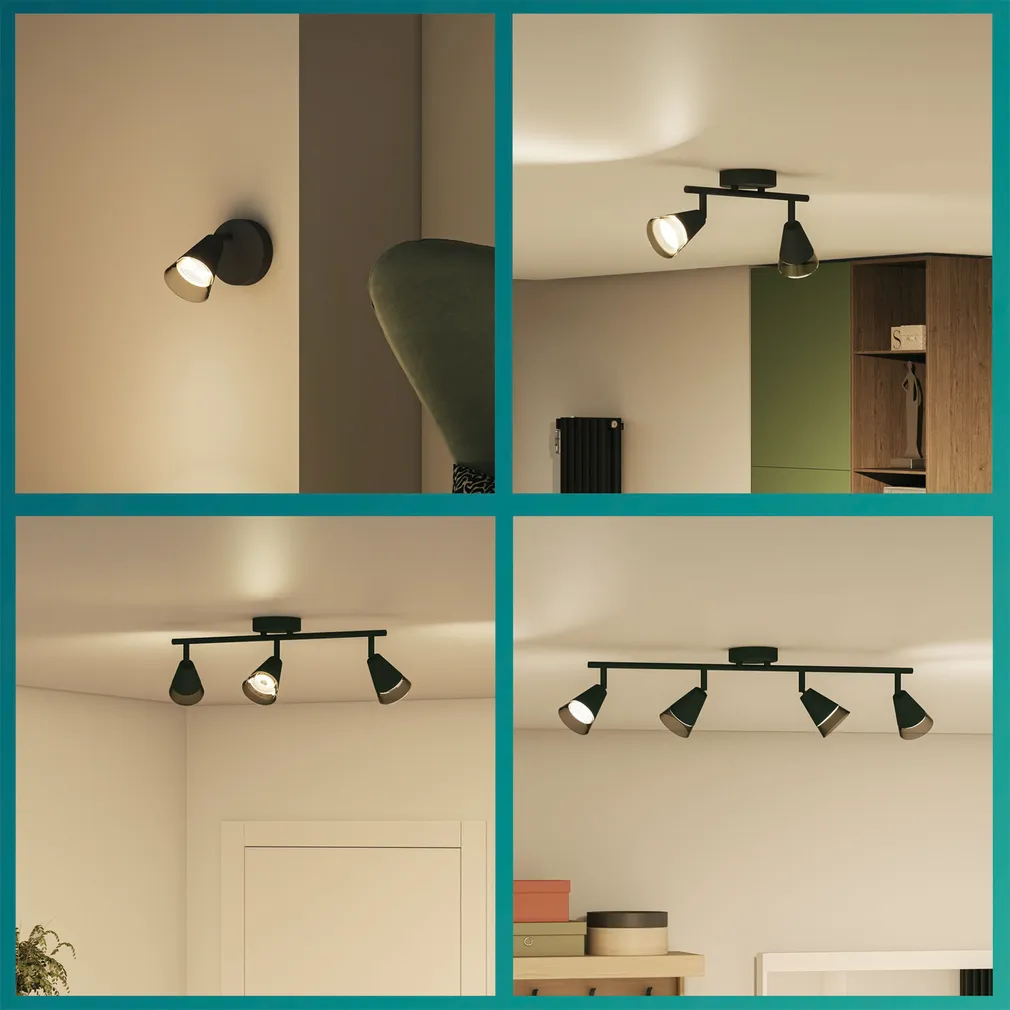 KOHTVALGUSTI CLEFT SPOT 3X35W ÜMMARGUNE MUST