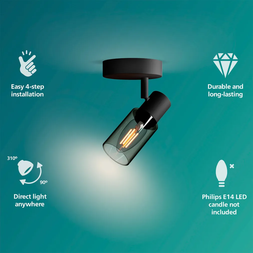 KOHTVALGUSTI PALMS SPOT 25W MUST