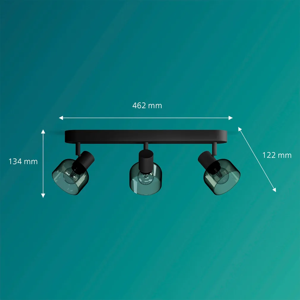 KOHTVALGUSTI SLEET SPOT 3X25W MUST