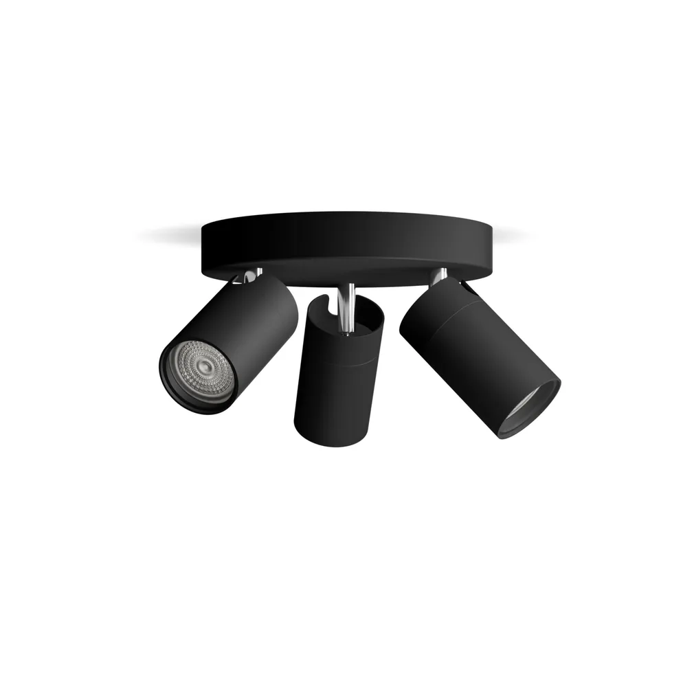 KOHTVALGUSTI KOSIPO SPOT 3X5W IP44 ÜMMARGUNE MUST