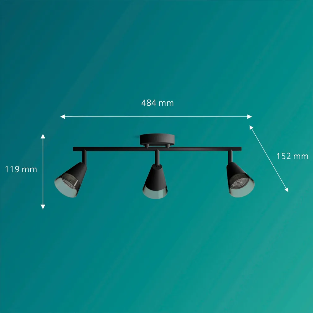KOHTVALGUSTI CLEFT SPOT 3X35W MUST
