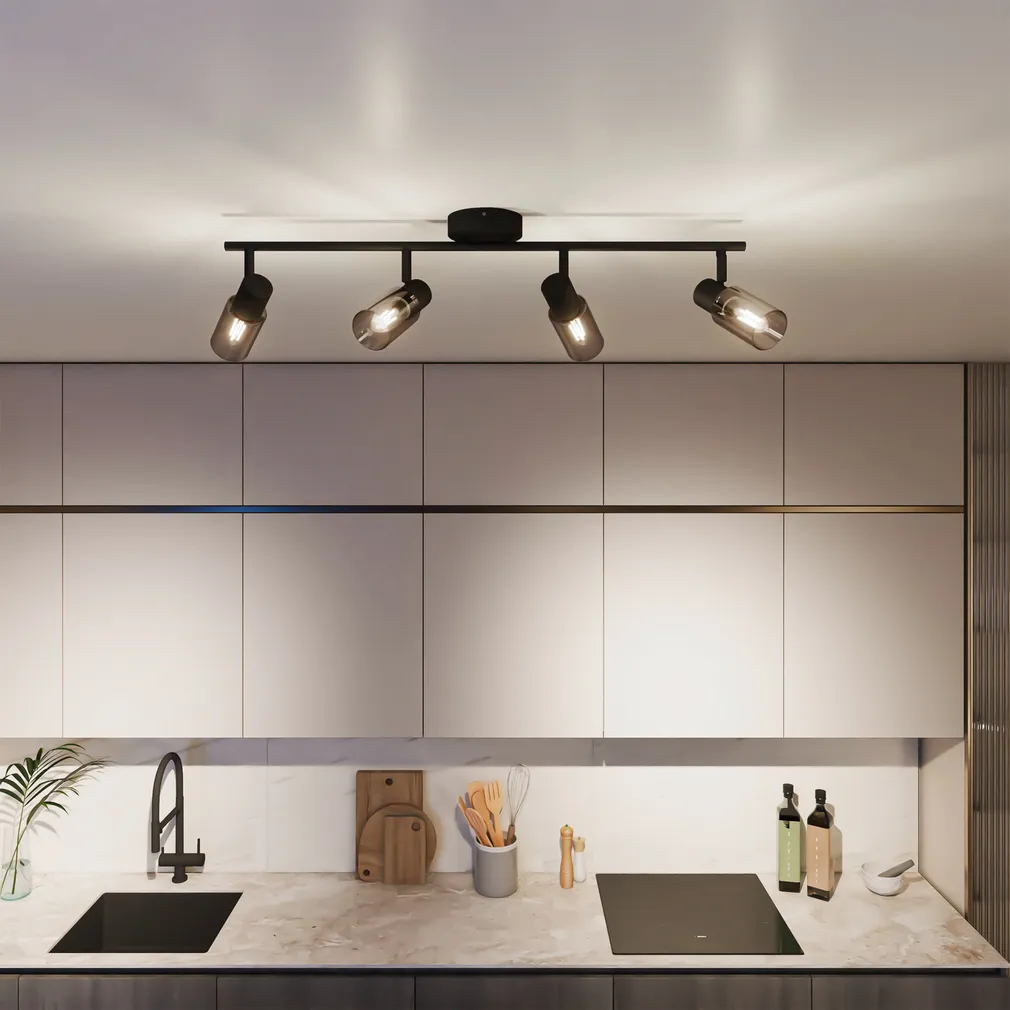 KOHTVALGUSTI PALMS SPOT 4X25W MUST