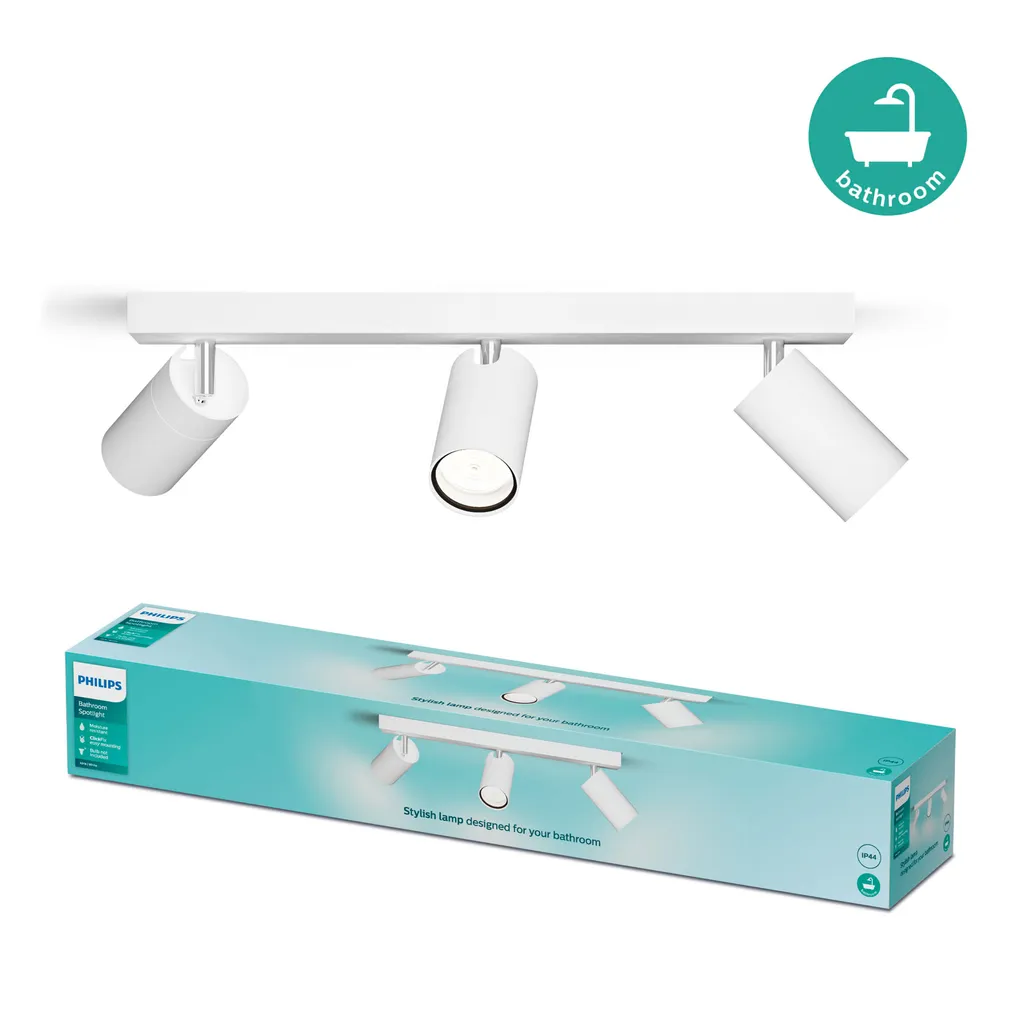 KOHTVALGUSTI KOSIPO SPOT 3X5W IP44 VALGE